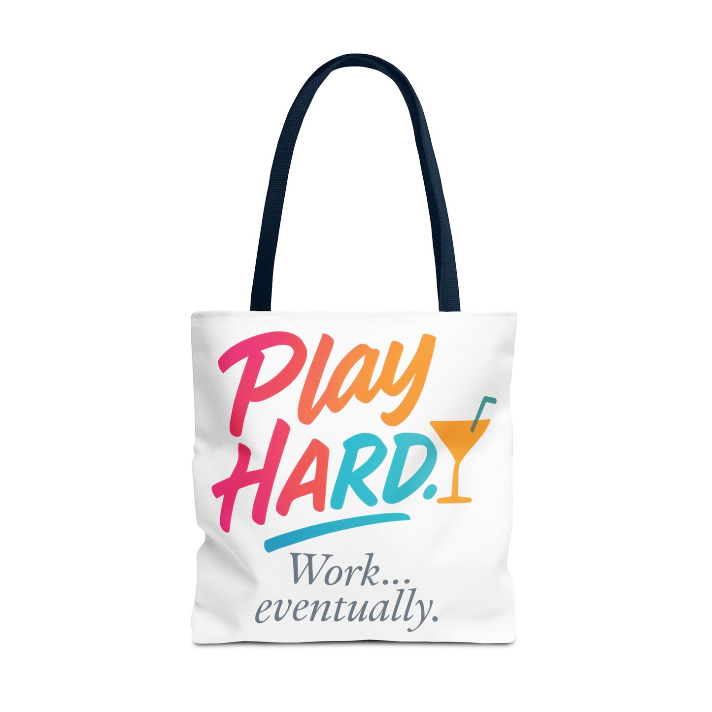 Play Hard Tote Bag - Fun, Stylish, Tote for Work & Play, Summer, Gift, Beach Bag, Everyday Carry, Beach Weekender Bag, large canvas bag