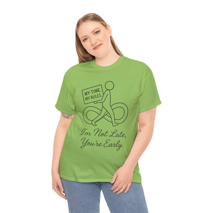 My Time My Rules Women's Heavy Cotton Tee, Funny T-Shirt, Casual Wear, women empowerment tee, confident woman shirt, self love t shirt