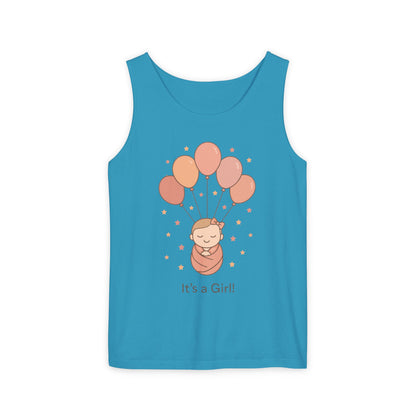 It's a Girl! Baby Shower Tank Top, Baby Girl Pregnancy Announcement Shirt, Gender Reveal Mom To Be Gift, Expecting Baby Shower Top