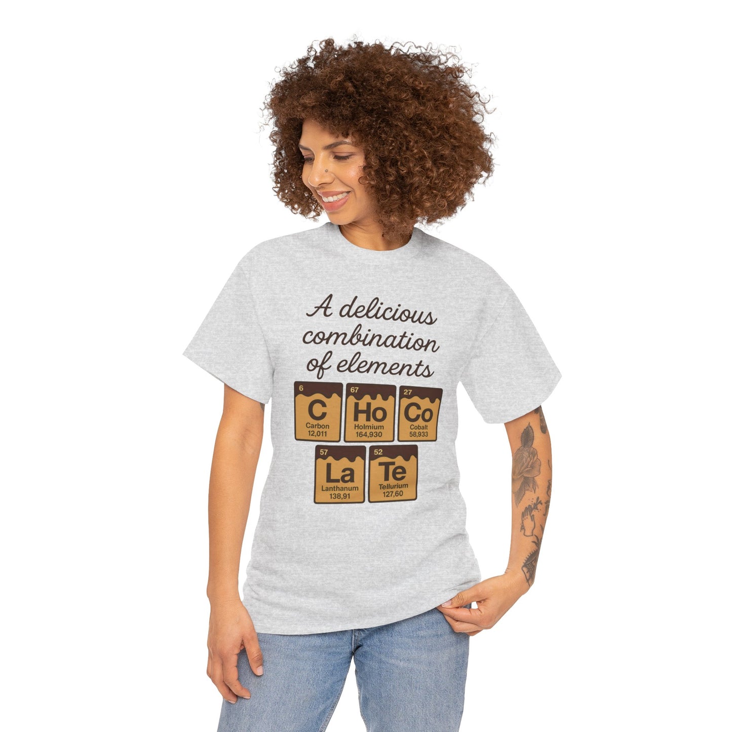 Funny Womens Chocolate T-Shirt, Element Shirt, Sweet Science Gift for Her, Science Humor Shirt, Geeky Gift, Chemistry Inspired Tee