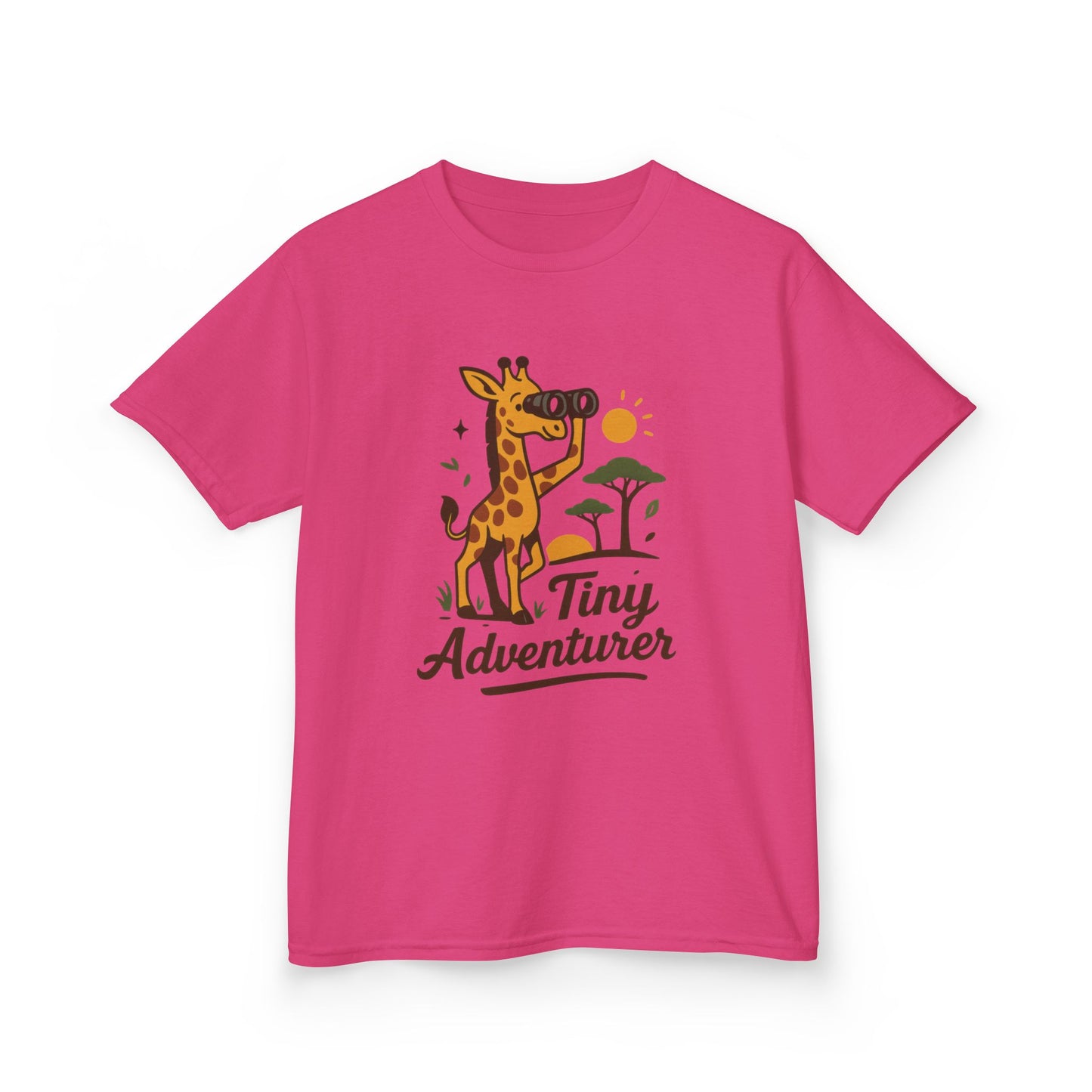 Tiny Adventurer Kids Tee, Giraffe T-Shirt, Children's Nature Shirt, Fun Kids Apparel, Birthday Gift for Boys and Girls