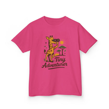 Tiny Adventurer Kids Tee, Giraffe T-Shirt, Children's Nature Shirt, Fun Kids Apparel, Birthday Gift for Boys and Girls