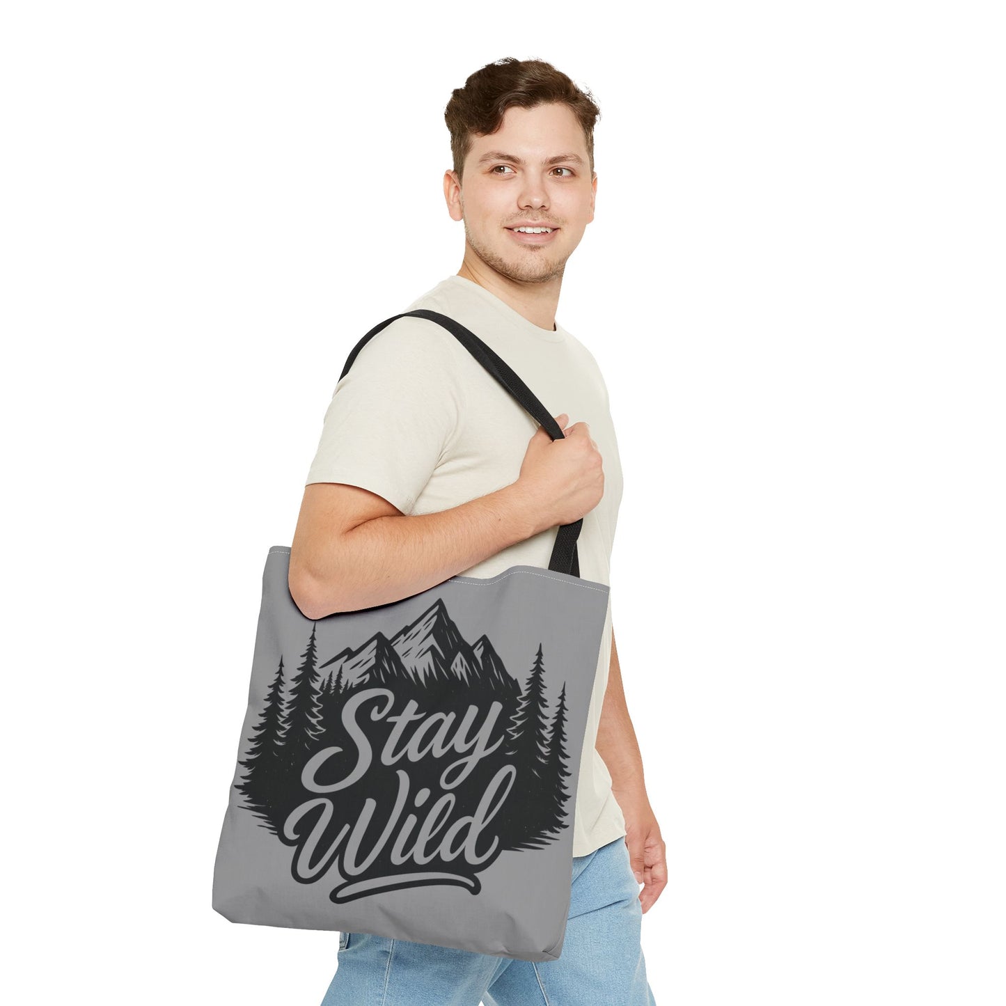 Stay Wild Tote Bag | Eco-friendly Shopping Bag, Adventure Tote, Outdoor Enthusiast Gift, Stylish Carryall, Perfect for Summer Adventures