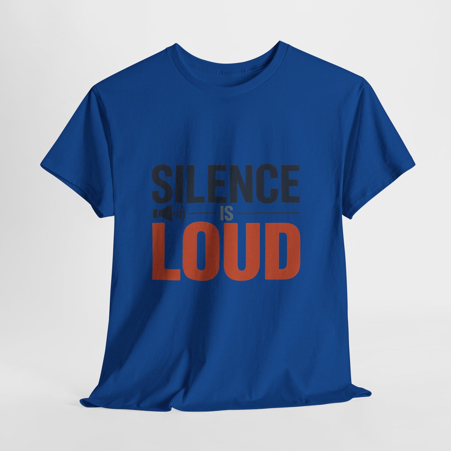 Silence Is Loud Motivational Quote Mens T-Shirt, Silence Tee, ironic Tee, Graphic Tee