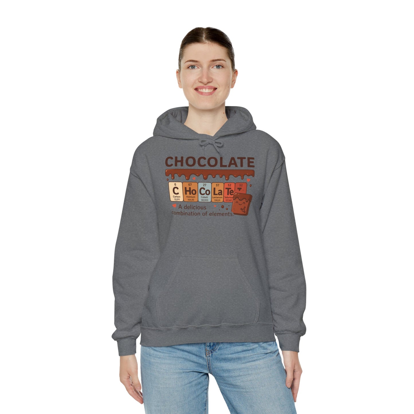 Chocolate Lover's Comfort Hoodie, Perfect Gift for Chemistry Lovers, Casual Wear, Sweet Treats Enthusiasts, Birthdays, Chemistry Students