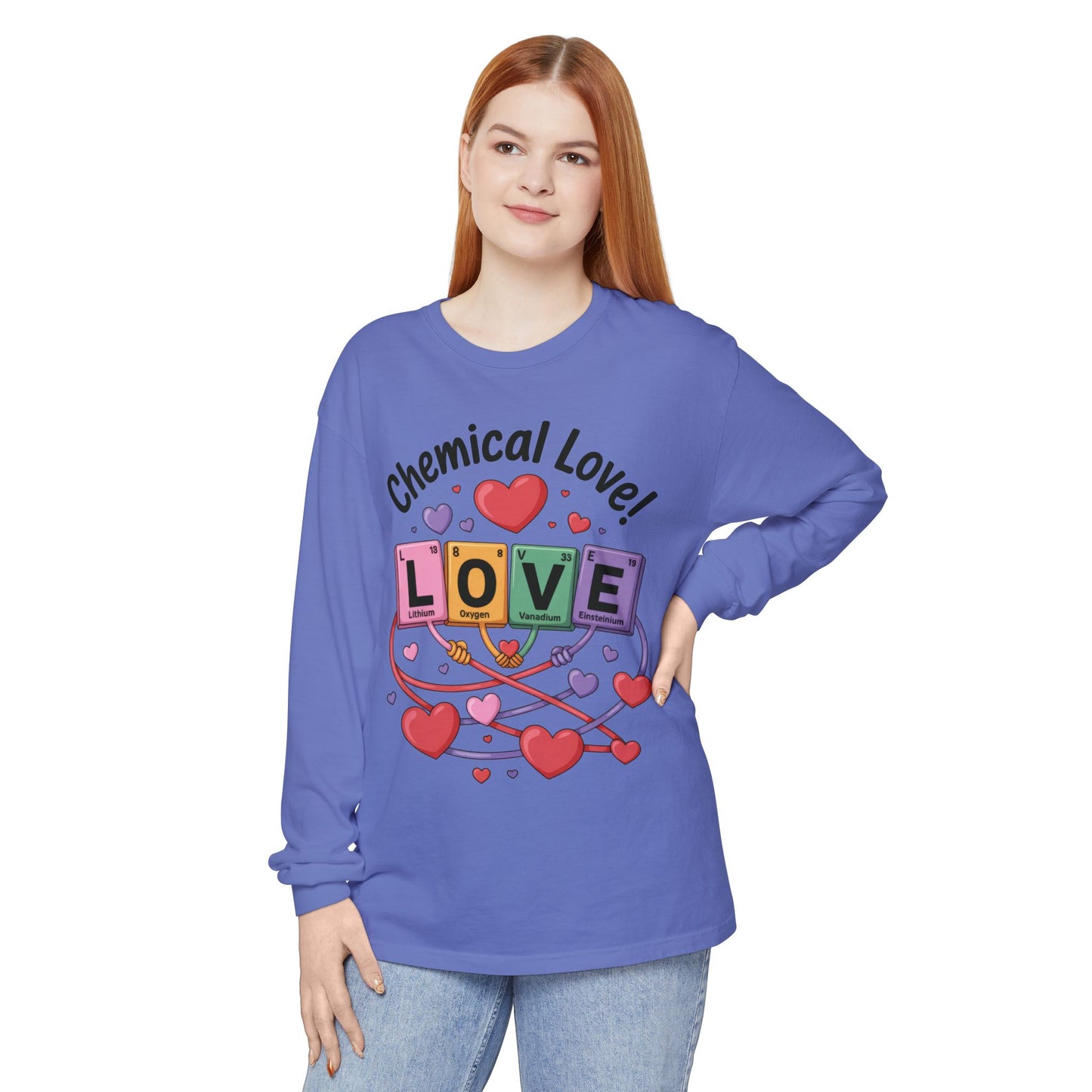 Chemical Love Long Sleeve T-Shirt Women's, Perfect Gift for Science Lovers, Valentine's Day, Chemistry Enthusiasts, Casual Wear, Cute [...]