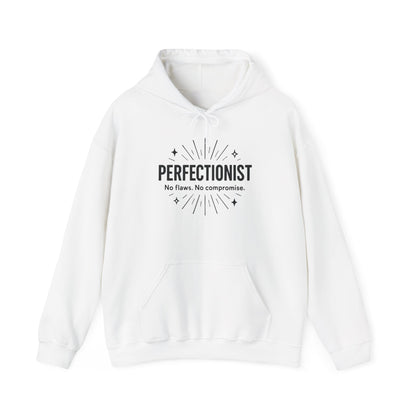 Womens Perfectionist Hoodie, Minimalist No Flaws Sweatshirt, Empowered Clean Look Pullover, Gift for Organized Women
