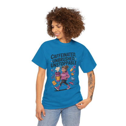 Funny Mom Life Graphic Shirt, Mother's Day Gift, Cotton Tee for Tired but Fierce Mothers, Coffee and Mom T-Shirt, mom life shirt
