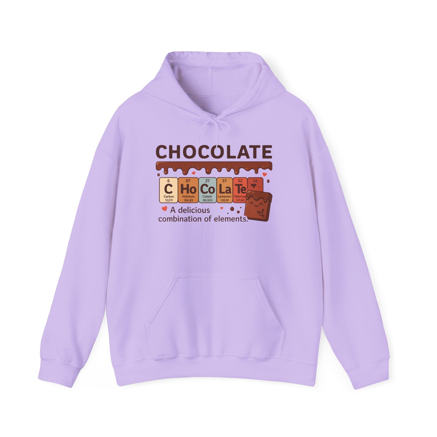 Chocolate Lover's Comfort Hoodie, Perfect Gift for Chemistry Lovers, Casual Wear, Sweet Treats Enthusiasts, Birthdays, Chemistry Students