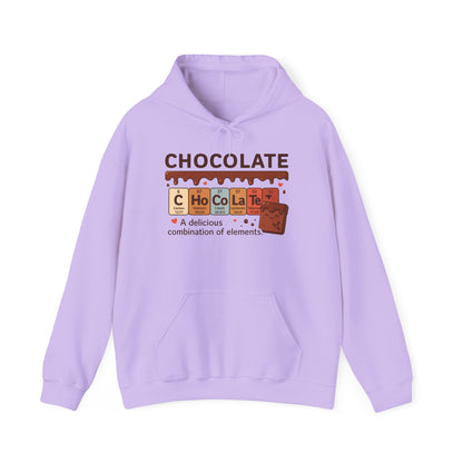 Chocolate Lover's Comfort Hoodie, Perfect Gift for Chemistry Lovers, Casual Wear, Sweet Treats Enthusiasts, Birthdays, Chemistry Students