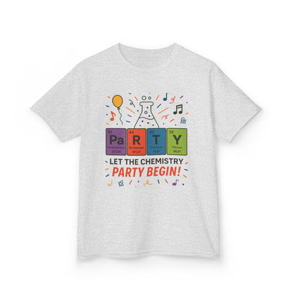 Kids' Chemistry Party T-Shirt, Periodic Table Tee, Funny Science Shirt for Boys & Girls, Science Tee, Unique Educational Apparel