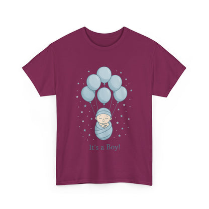 Its a Boy Maternity T-Shirt, Baby Boy Pregnancy Announcement Shirt, Gender Reveal Mom To Be Gift, Expecting Baby Shower Tee