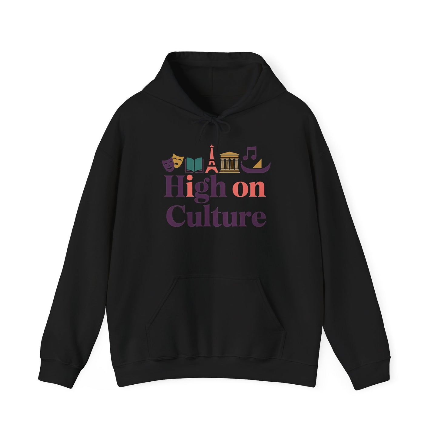 Womens Heavy Blend™ Hooded Sweatshirt, High on Culture Womens Hoodie, Cozy Cultural Graphic Hoodie