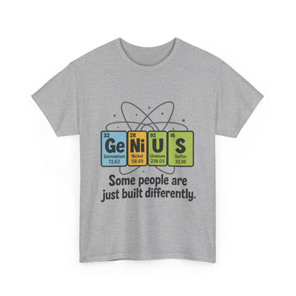 Funny Womens Genius T-Shirt, Periodic Table Nerd Shirt, Science Humor Tee, Gift for Nerds, Science Lovers Gift, Genius Science Tee