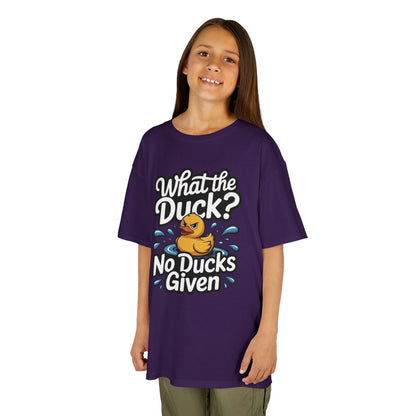 Funny Teen Duck Shirt, Kids Humor Tee, What The Duck Meme Tee, No Ducks Given Youth Tee, Sarcastic Rubber Duck Shirt, Cool Gift For Teens