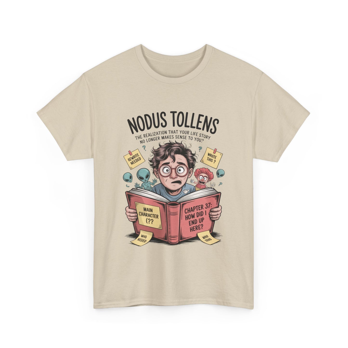 Nodus Tollens Men's T-Shirt, Men's Heavy Cotton Shirt, Latin Words, Moods & Modes, Self-Awareness, Quirky Humor Shirt