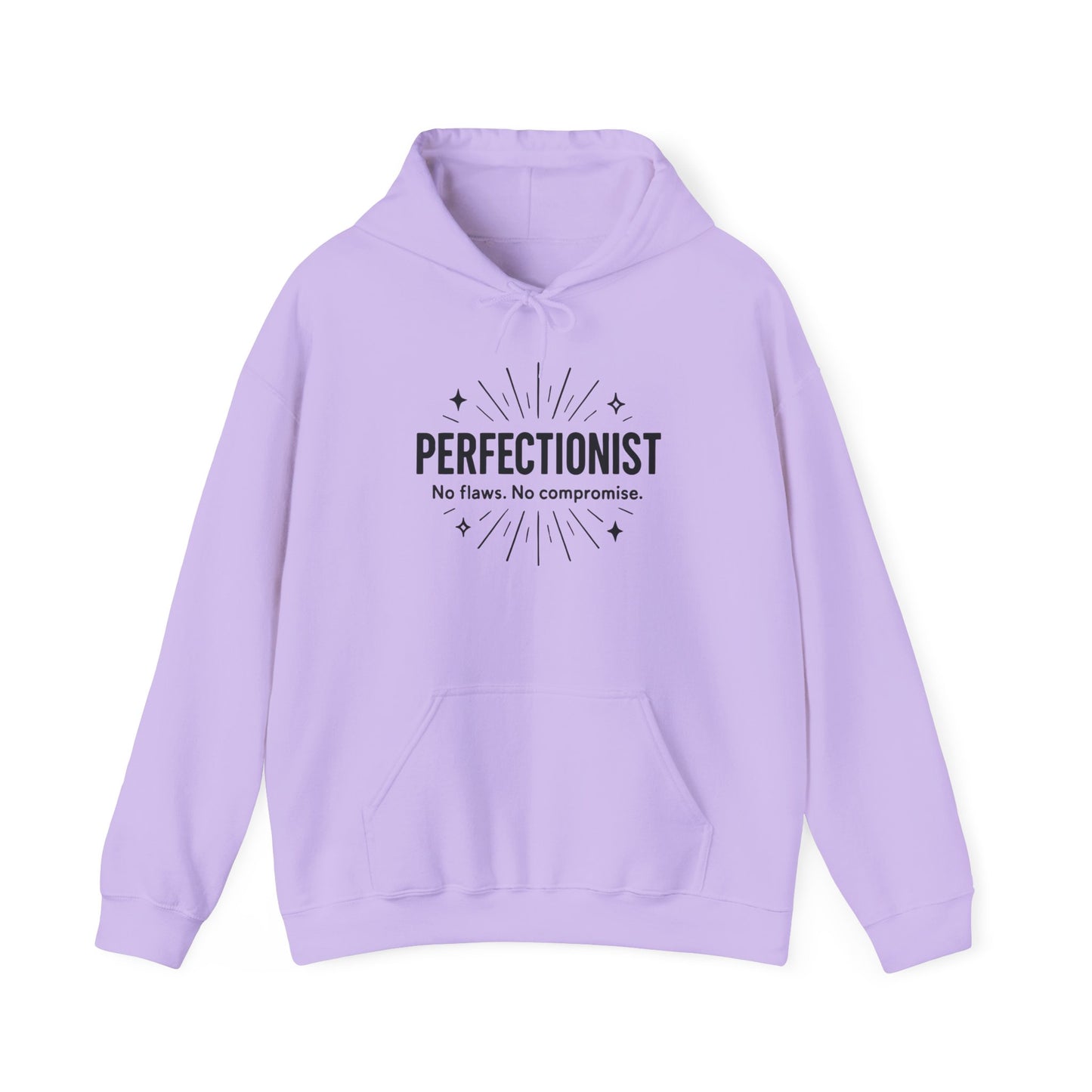 Womens Perfectionist Hoodie, Minimalist No Flaws Sweatshirt, Empowered Clean Look Pullover, Gift for Organized Women