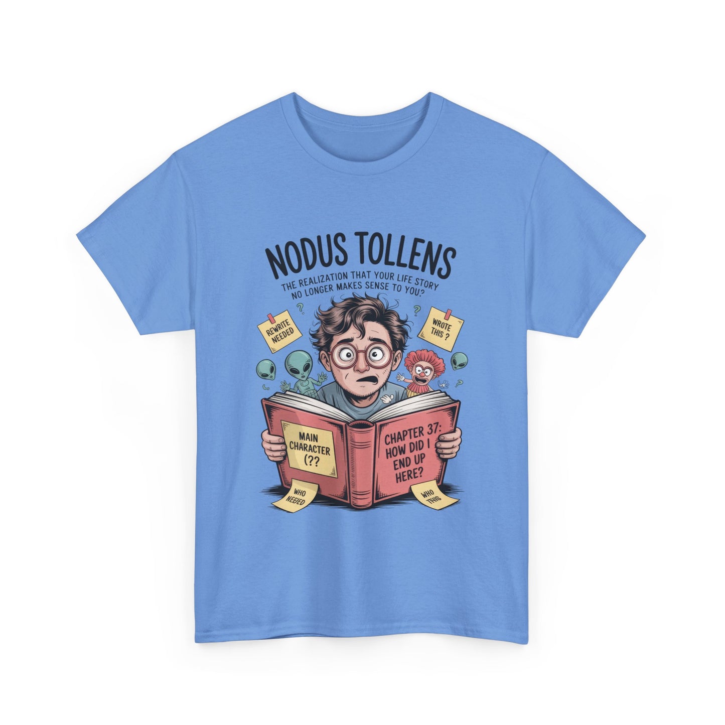 Nodus Tollens Men's T-Shirt, Men's Heavy Cotton Shirt, Latin Words, Moods & Modes, Self-Awareness, Quirky Humor Shirt