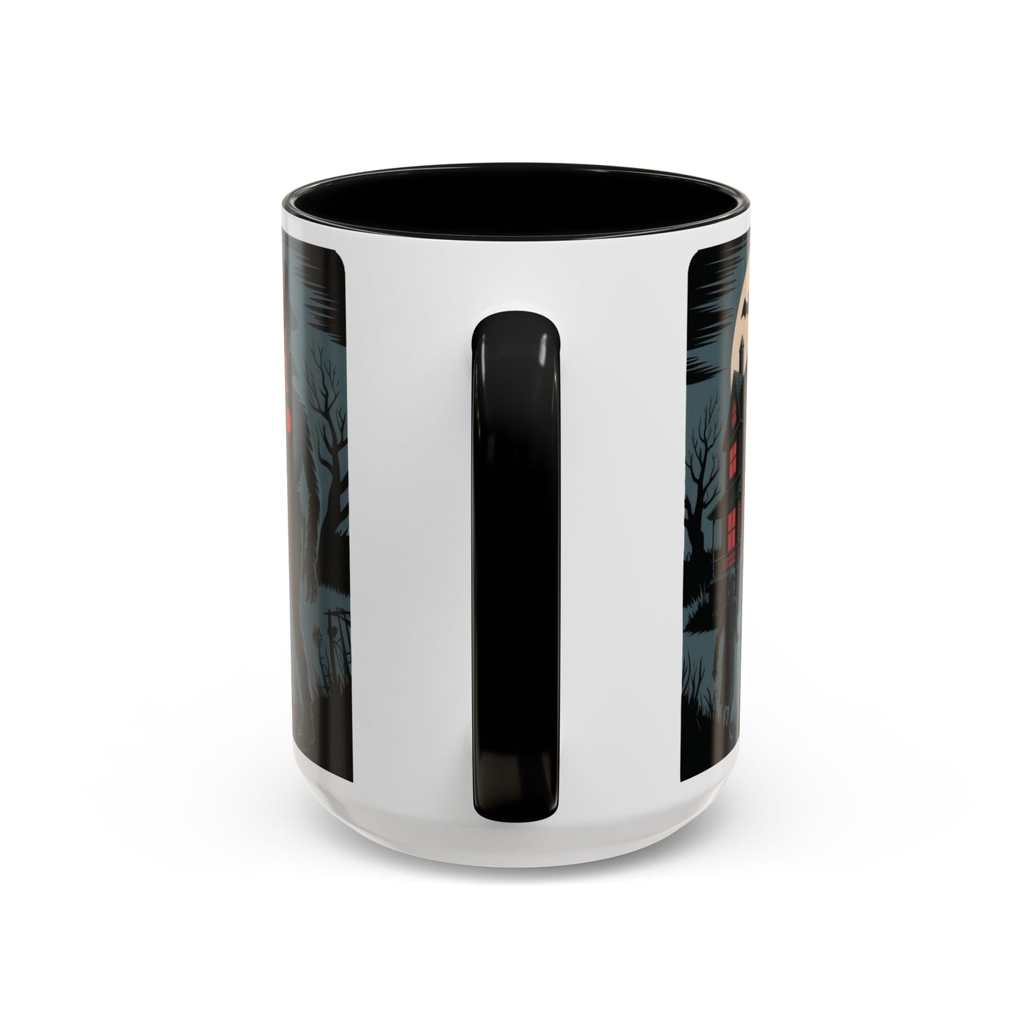 Midnight Screams Mug, Retro Horror Movie Poster Coffee Cup, Gothic Halloween Gift for Horror Lovers, Accent Coffee Mug (11, 15oz)