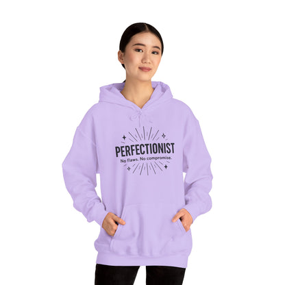 Womens Perfectionist Hoodie, Minimalist No Flaws Sweatshirt, Empowered Clean Look Pullover, Gift for Organized Women