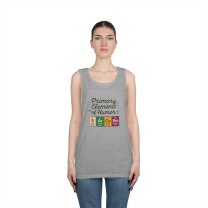 Sarcasm Tank Top for Men, Funny Chemistry Shirt, Science Humor Sleeveless Tee, Nerdy Summer Gym Shirt for Him, Chemistry Elements