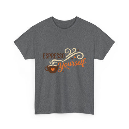 Espresso Yourself Coffee Lover Womens T-Shirt, Funny Barista Graphic Tee Gift