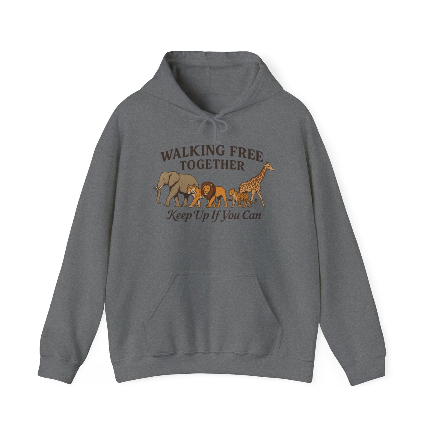 Spirit of the Wild Lion Mens Hoodie - Vacation Mode Funny Jungle King Graphic Pullover for Men, Wildlife Lovers Gift, Cozy Nature Hoodie