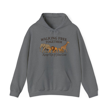 Spirit of the Wild Lion Mens Hoodie - Vacation Mode Funny Jungle King Graphic Pullover for Men, Wildlife Lovers Gift, Cozy Nature Hoodie