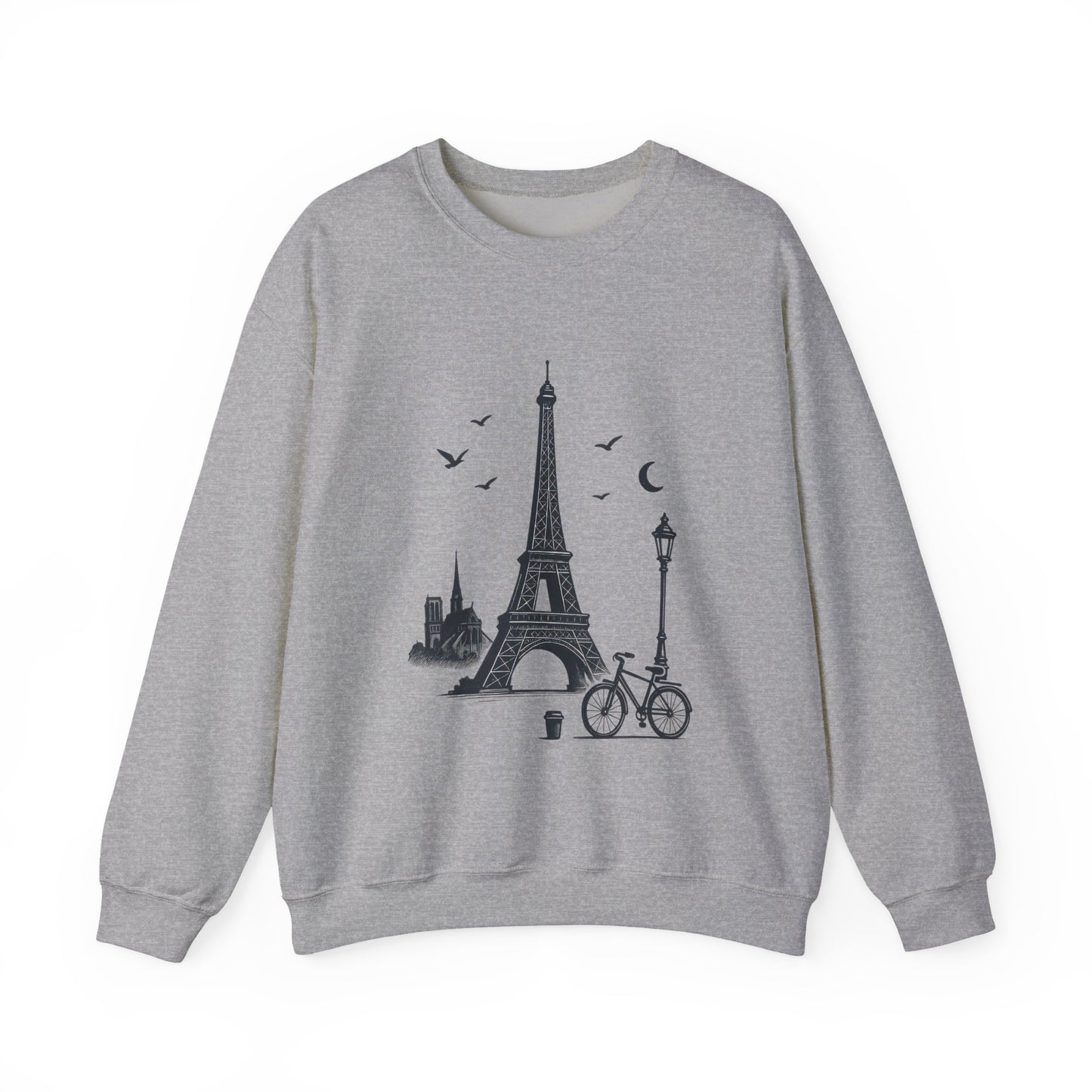 Vintage Parisian Crewneck Sweatshirt, Eiffel Tower Sweater, Cozy Travel Gift, Unisex Fashion, Casual Paris Sweatshirt