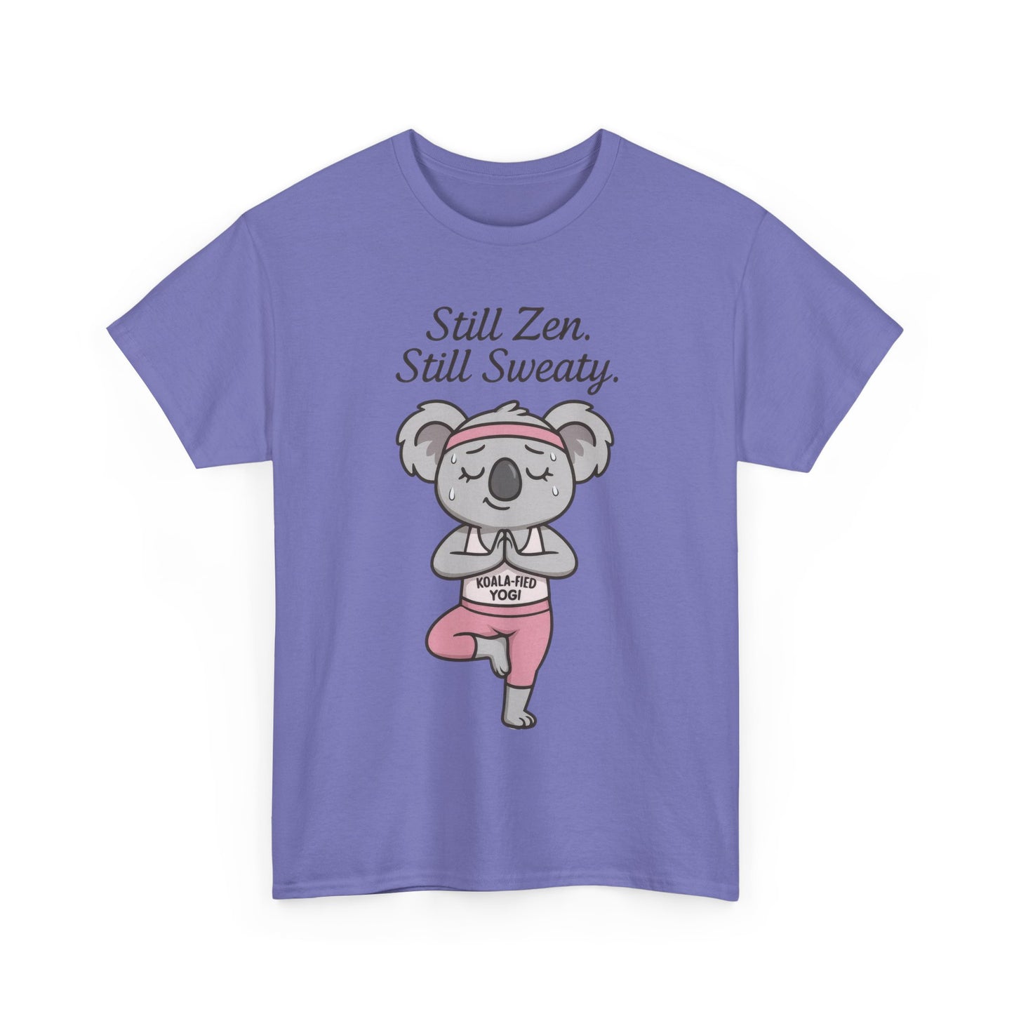 Funny Yoga Shirt for Women, Koala-Fied Yogi Tee, Still Zen Still Sweaty Workout Gift, Cute Animal Fitness T-Shirt, Zen Koala Yoga Tee