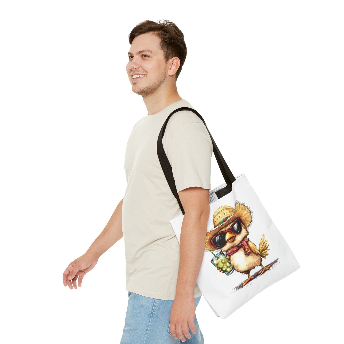 Chic Summer Tote Bag, Fun Bird Design, Beach Bag, Vacation Accessory, Perfect Gift for Bird Lovers, Eco-Friendly Shopper