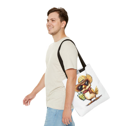 Chic Summer Tote Bag, Fun Bird Design, Beach Bag, Vacation Accessory, Perfect Gift for Bird Lovers, Eco-Friendly Shopper