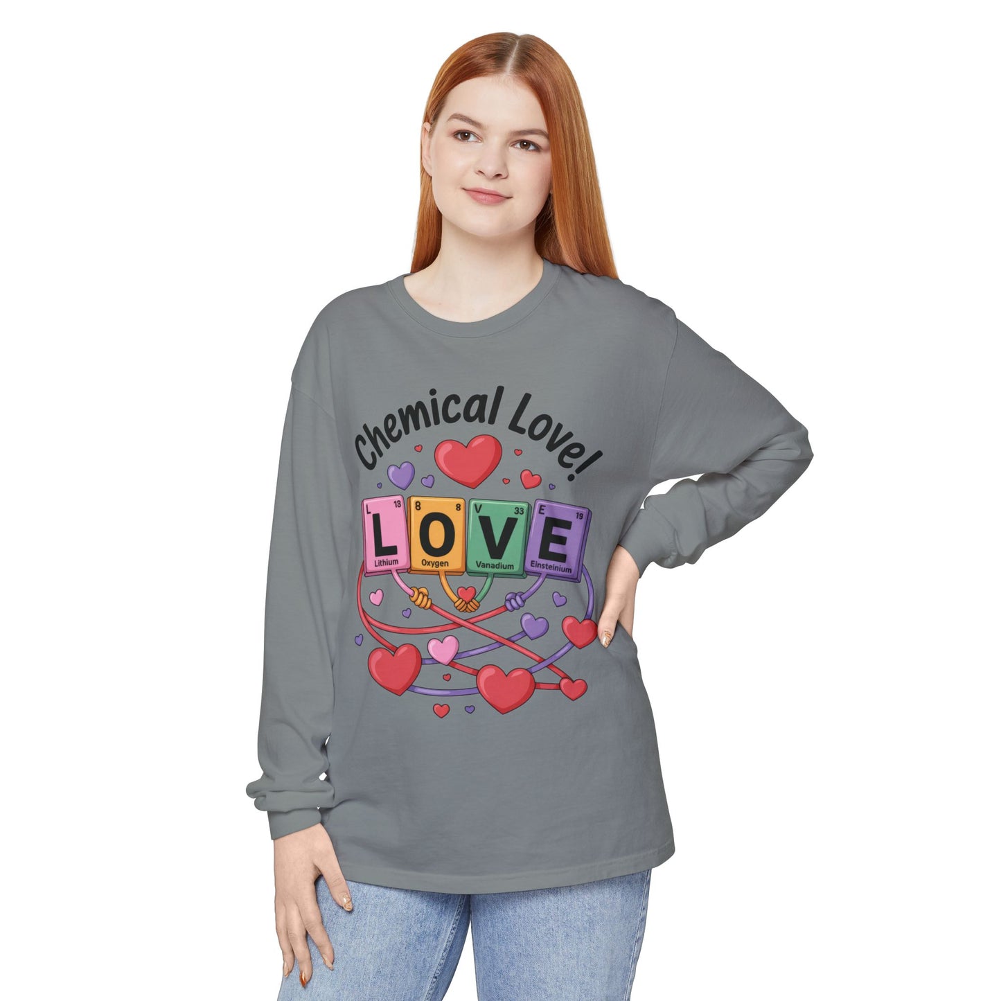 Chemical Love Long Sleeve T-Shirt Women's, Perfect Gift for Science Lovers, Valentine's Day, Chemistry Enthusiasts, Casual Wear, Cute [...]