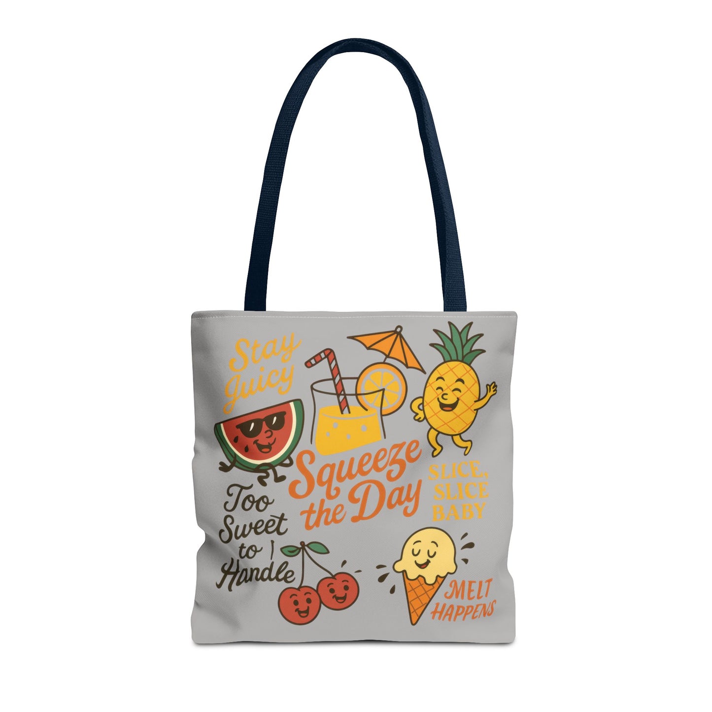 Juicy Summer Tote Bag, Fun Beach Carryall, Perfect for Grocery Shopping, Reusable Market Tote, Cute Gift for Fruit Lovers, Large Tote Bag