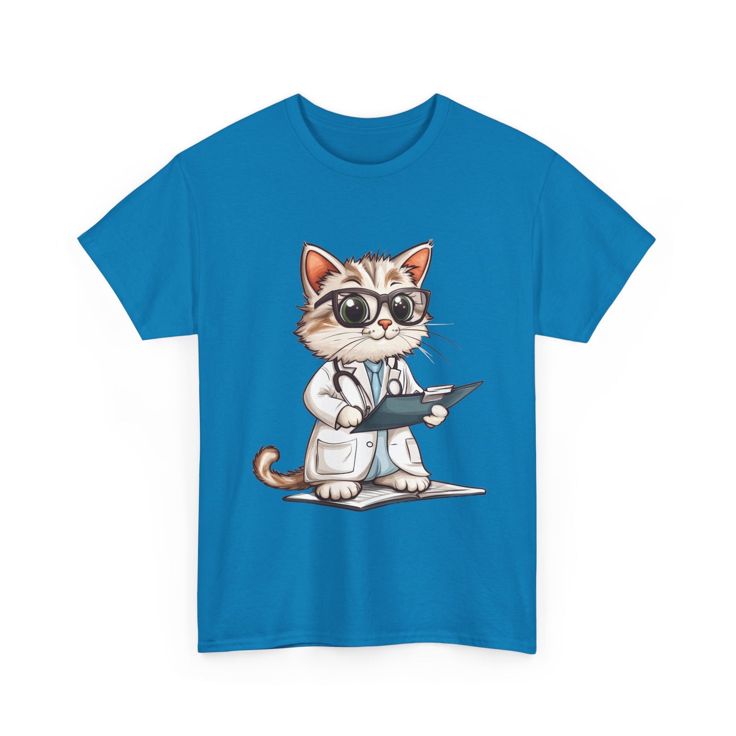Funny Doctor Cat T-Shirt, Unisex “The Pawscription is Ready” Tee, Cute Veterinary Gift, Medical Student Shirt, Animal Doctor Graphic Tee