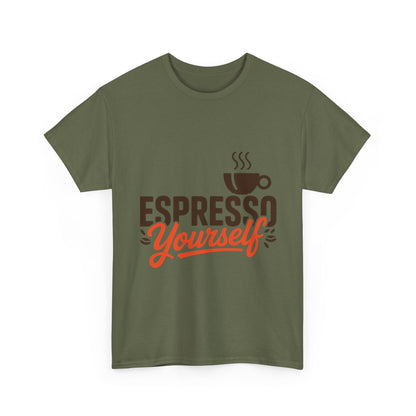 Espresso Yourself Mens T-Shirt, Funny Coffee Graphic Tee, Coffee Tee, Coffee Humor