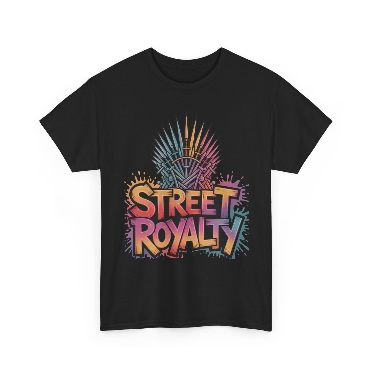 Street Royalty Women's T-Shirt, Graffiti Crown Graphic Tee, Urban Streetwear Top for Trendy Skater Girls