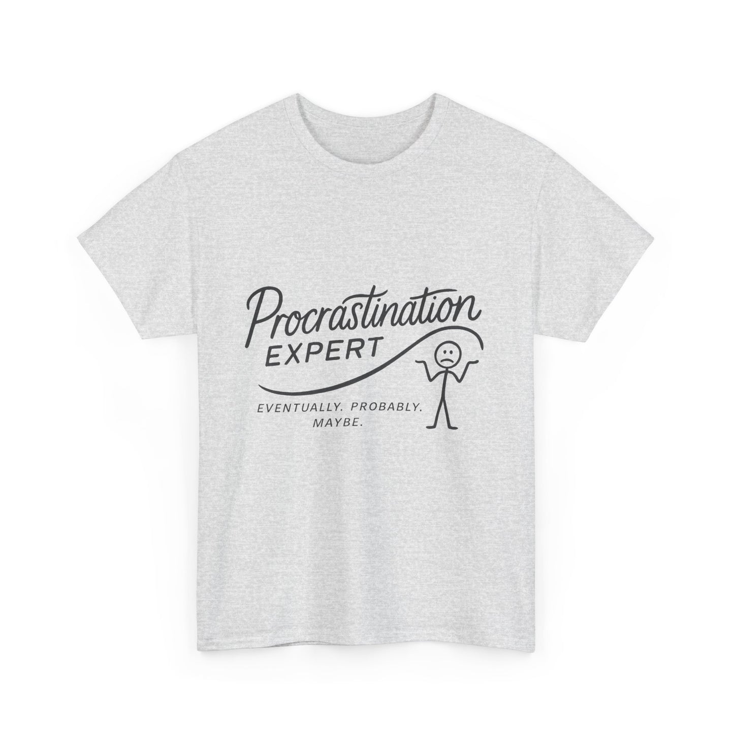 Procrastination Expert Men's Tee, Funny Shirt for Slackers, Gift for Students, Men's Comfortable Casual Wear, Laughs for Every Occasion