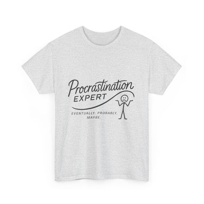 Procrastination Expert Men's Tee, Funny Shirt for Slackers, Gift for Students, Men's Comfortable Casual Wear, Laughs for Every Occasion