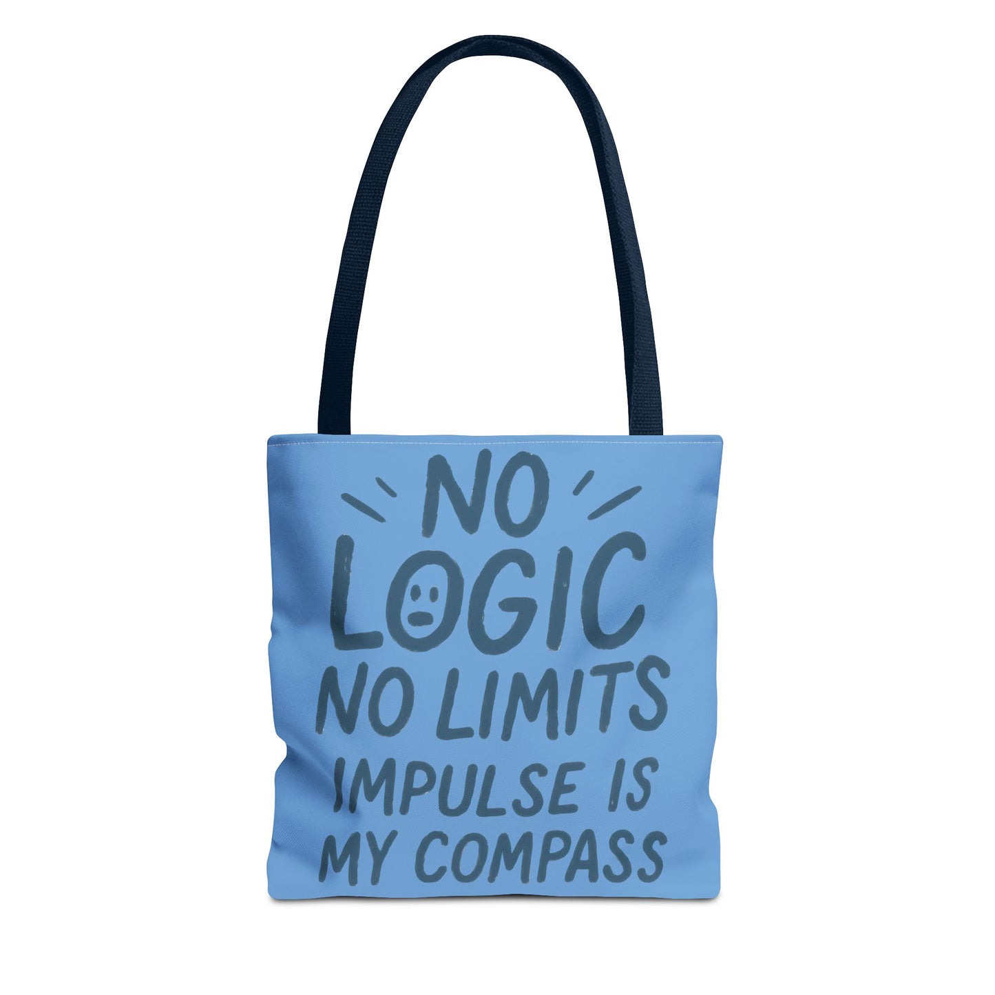 Impulse Is My Compass Tote Bag, Motivational Tote, Reusable Shopping Bag, Perfect Gift for Friends, Everyday Carry, Eco-Friendly