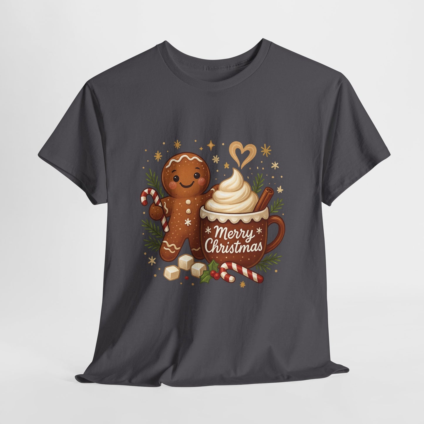 Gingerbread - Hot Cocoa Women's Christmas T-Shirt, Cozy Holiday Tee
