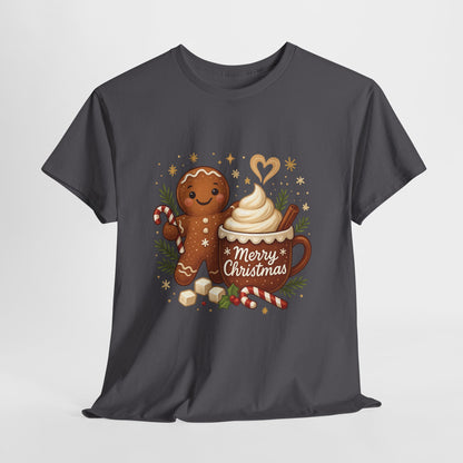 Gingerbread - Hot Cocoa Women's Christmas T-Shirt, Cozy Holiday Tee