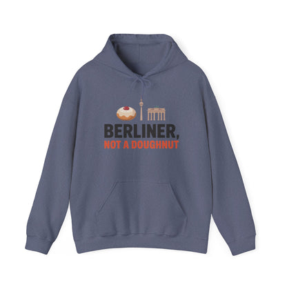 Mens Heavy Blend™ Hooded Sweatshirt, Berliner Not a Doughnut Funny Berlin Hoodie for Men