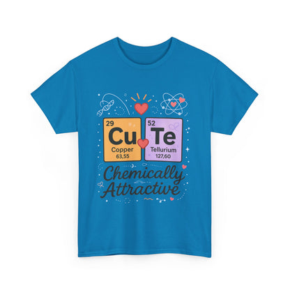 Cute Science T-Shirt for Women, Chemically Attractive Periodic Table Tee, Funny Nerdy Gift for Her, Chemistry Lover Gift, Science Apparel
