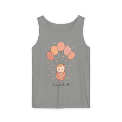It's a Girl! Baby Shower Tank Top, Baby Girl Pregnancy Announcement Shirt, Gender Reveal Mom To Be Gift, Expecting Baby Shower Top