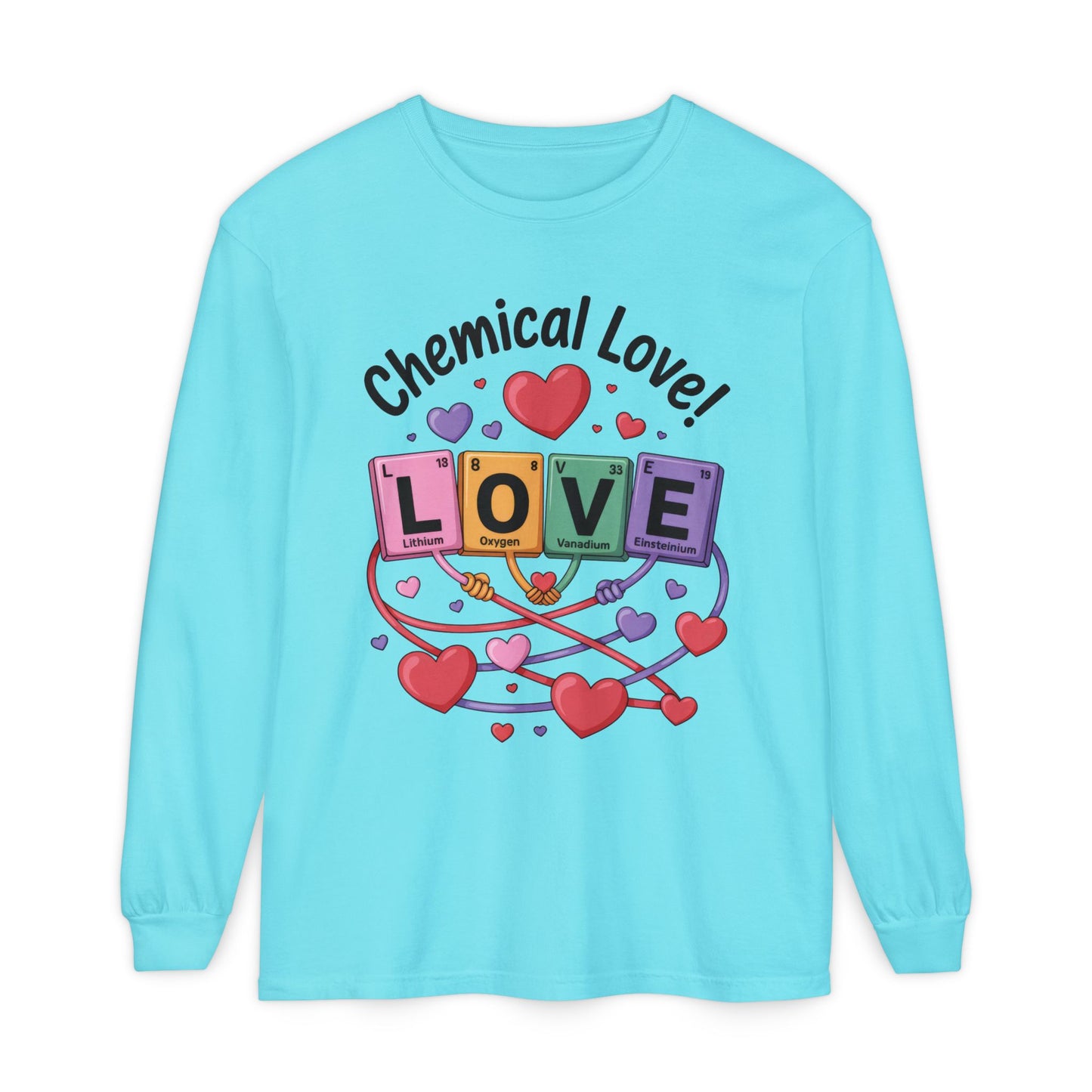 Chemical Love Long Sleeve T-Shirt Women's, Perfect Gift for Science Lovers, Valentine's Day, Chemistry Enthusiasts, Casual Wear, Cute [...]
