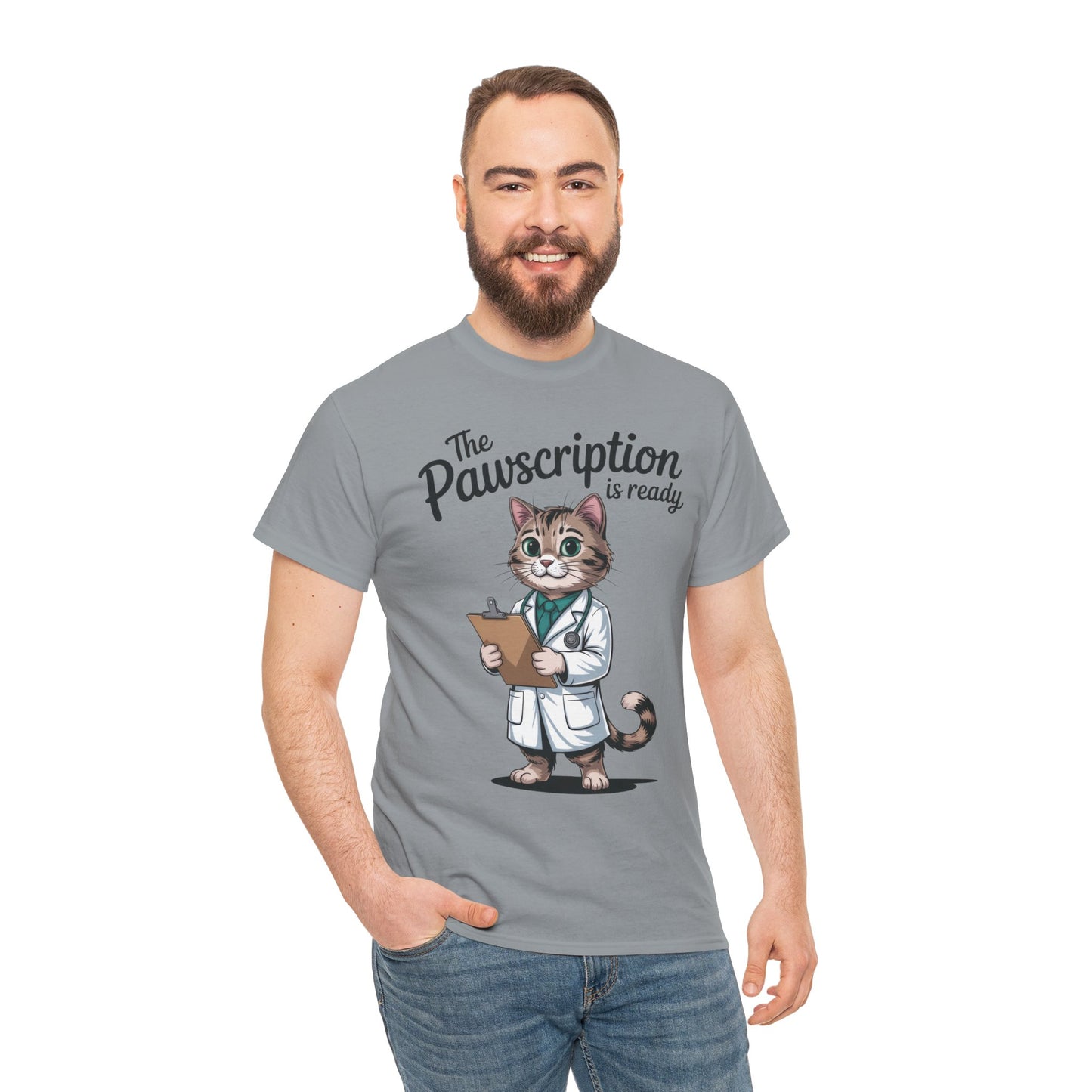 Funny Doctor Cat Tee, Unisex Tee, Veterinary Gift, Medical Student and Medical Workers Gift, Animal Doctor Graphic Tee, Cat Lover Apparel