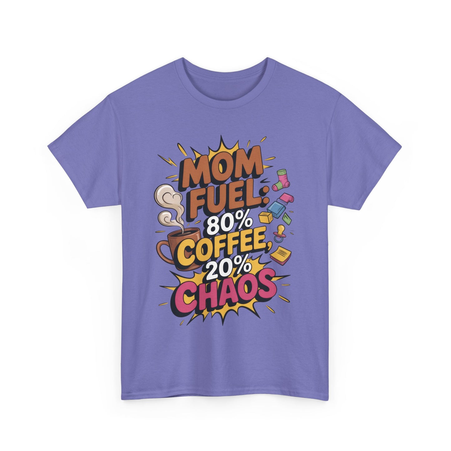 Funny Mom Fuel Coffee Tee, Gifts for Moms, Mother's Day Gift, Coffee Lover Shirt, T-Shirt for Coffee Loving Moms, Tired Mom Life Tee