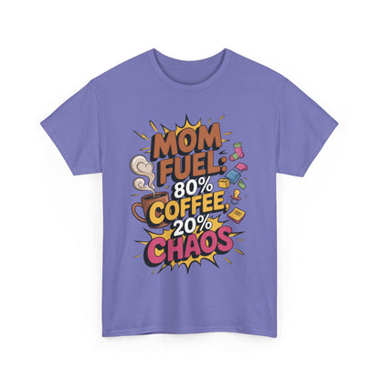 Funny Mom Fuel Coffee Tee, Gifts for Moms, Mother's Day Gift, Coffee Lover Shirt, T-Shirt for Coffee Loving Moms, Tired Mom Life Tee