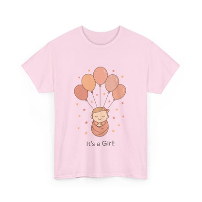 Its a Girl Maternity T-Shirt, Baby Girl Pregnancy Announcement Shirt,Mom To Be Gift, Gender Reveal Tee, Baby Shower Top, Gender Reveal Party